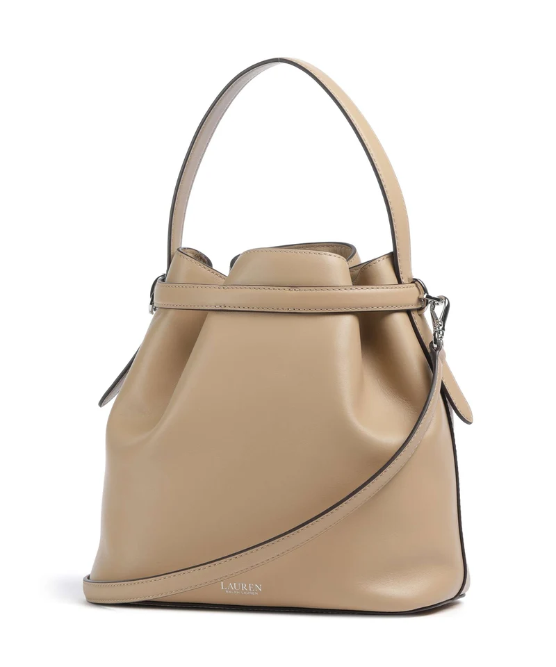 Lauren Ralph Lauren Blaike Medium Bucket bolso de mano tan