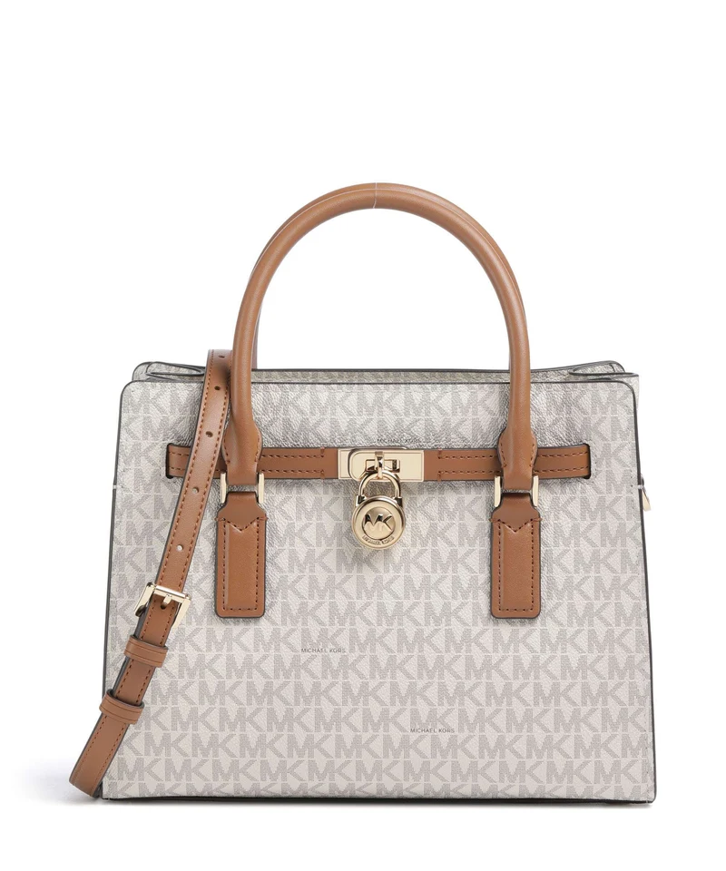 Michael Kors Hamilton Moderne Small Bolso de mano vanilla/acorn