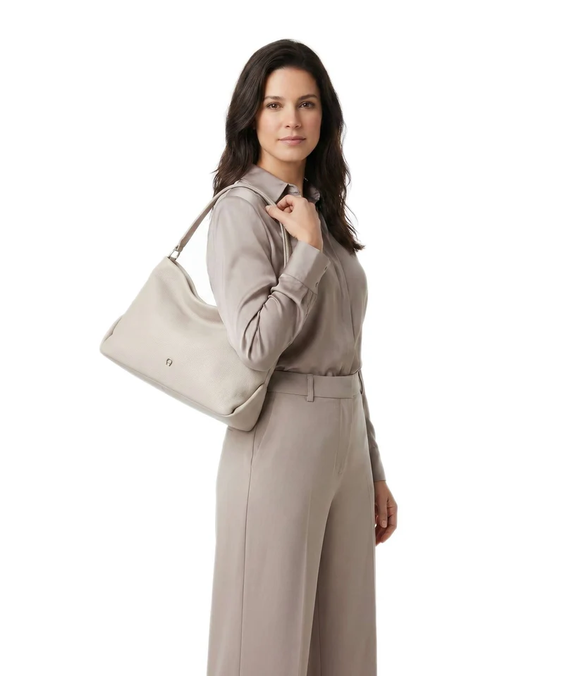 Aigner Paola S Bolso de hobo fog beige