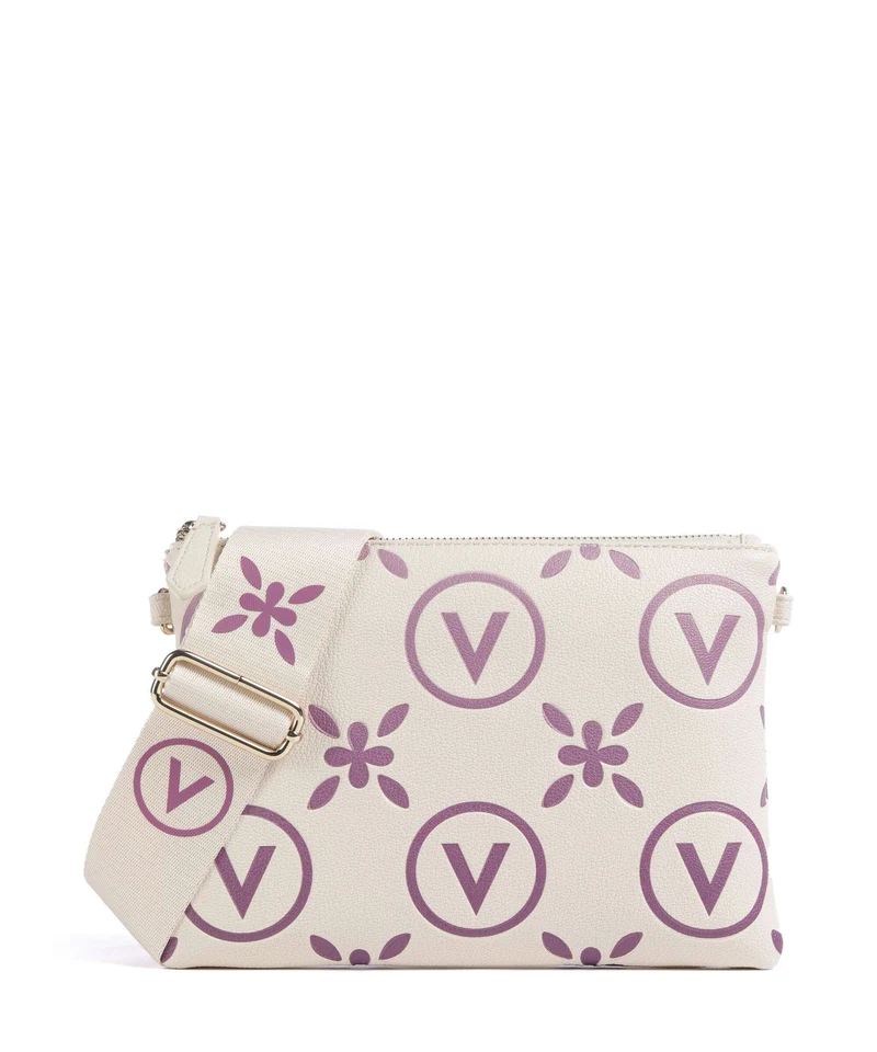 Valentino Bags Samba Re Print Bandolera ecru/rosa