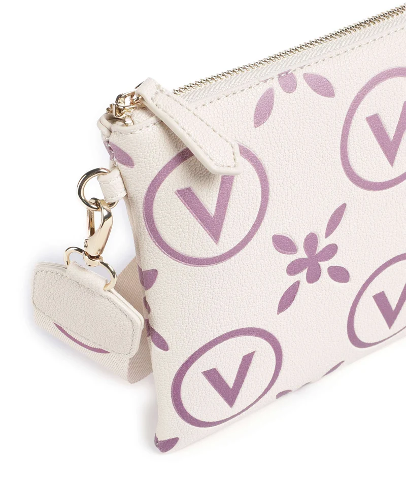 Valentino Bags Samba Re Print Bandolera ecru/rosa