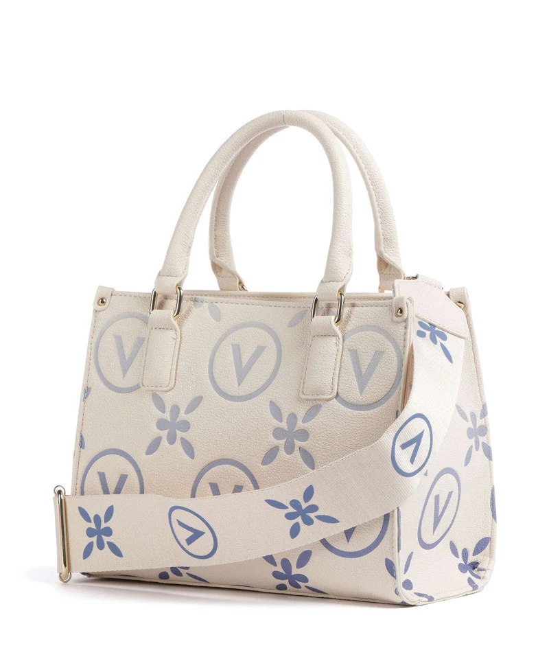 Valentino Bags Samba Re Print Bolso de mano ecru/bluette