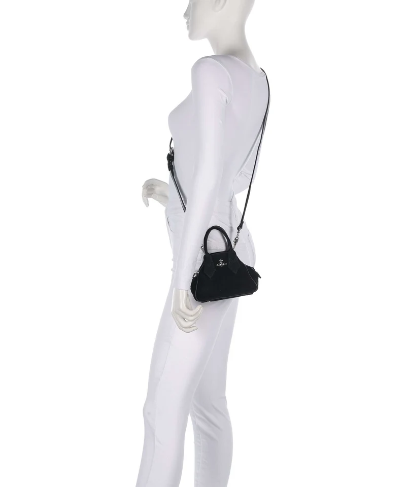Vivienne Westwood Yasmine Suede Mini Bandolera black