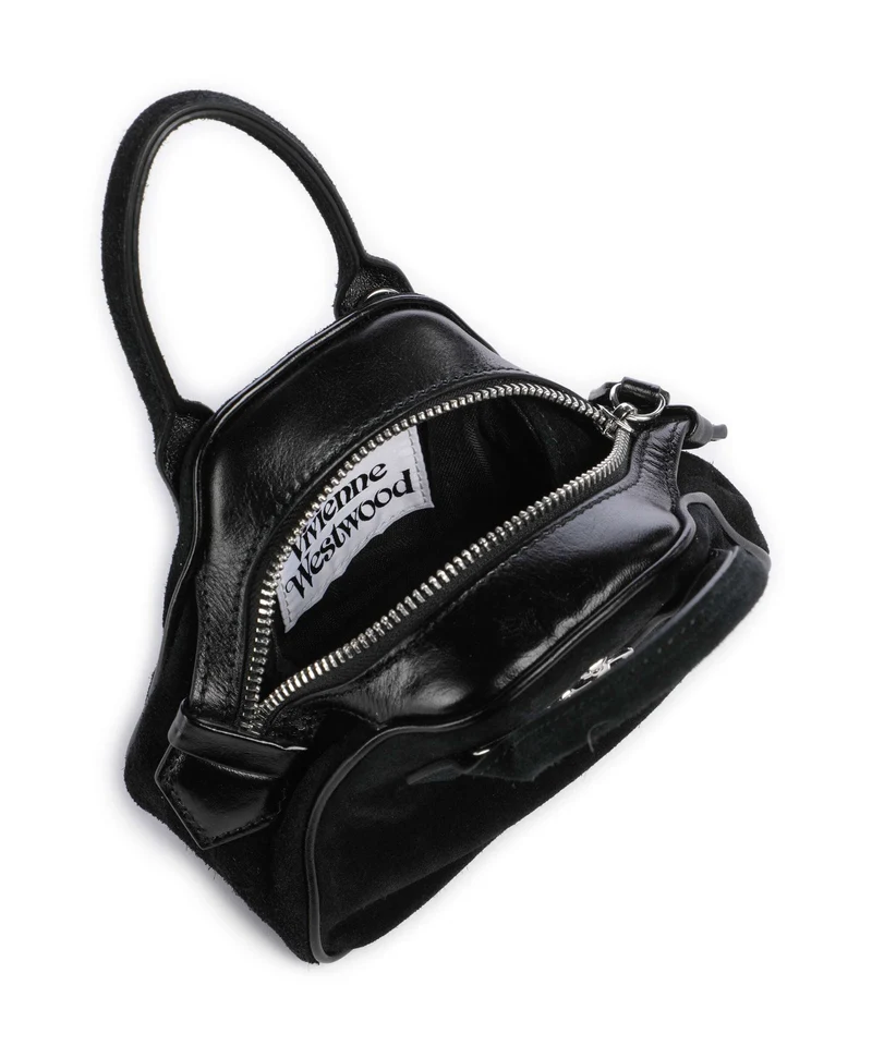 Vivienne Westwood Yasmine Suede Mini Bandolera black