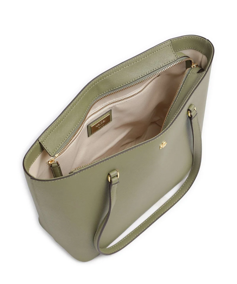 Lauren Ralph Lauren Karly Medium Bolsa shopping sage green
