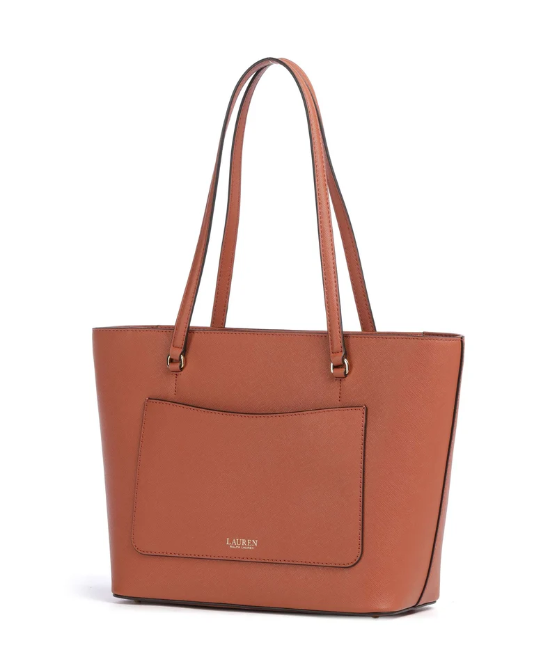Lauren Ralph Lauren Karly Medium Bolsa shopping red terracotta