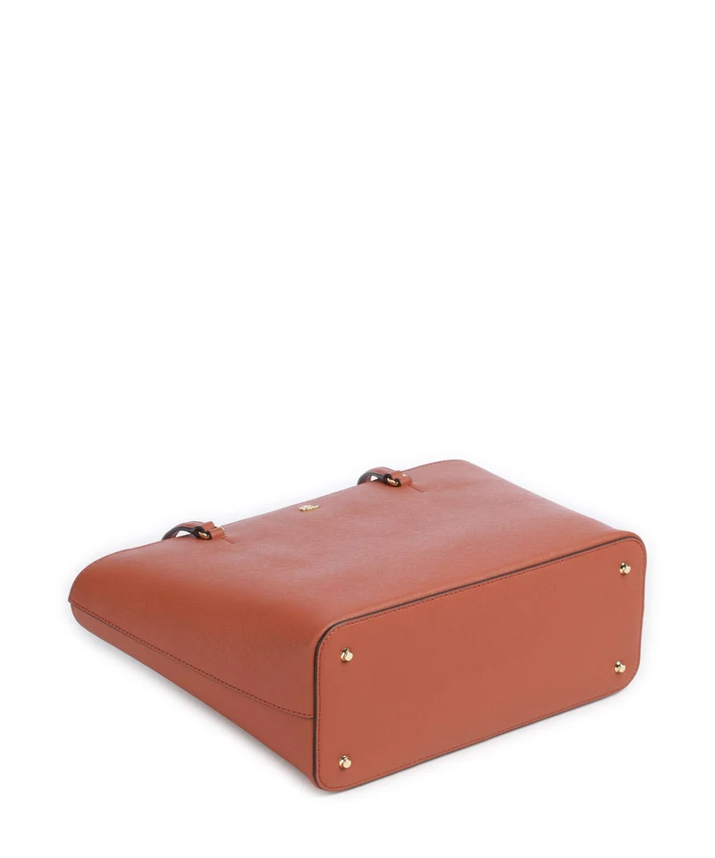 Lauren Ralph Lauren Karly Medium Bolsa shopping red terracotta