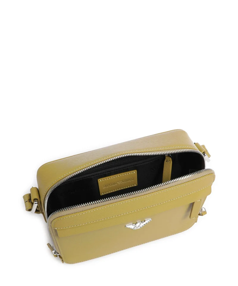 Emporio Armani Business Regenerated Bandolera ecru olive
