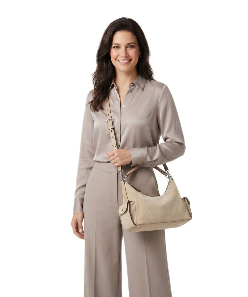 Lauren Ralph Lauren Blaike Small Bolso de hombro tan