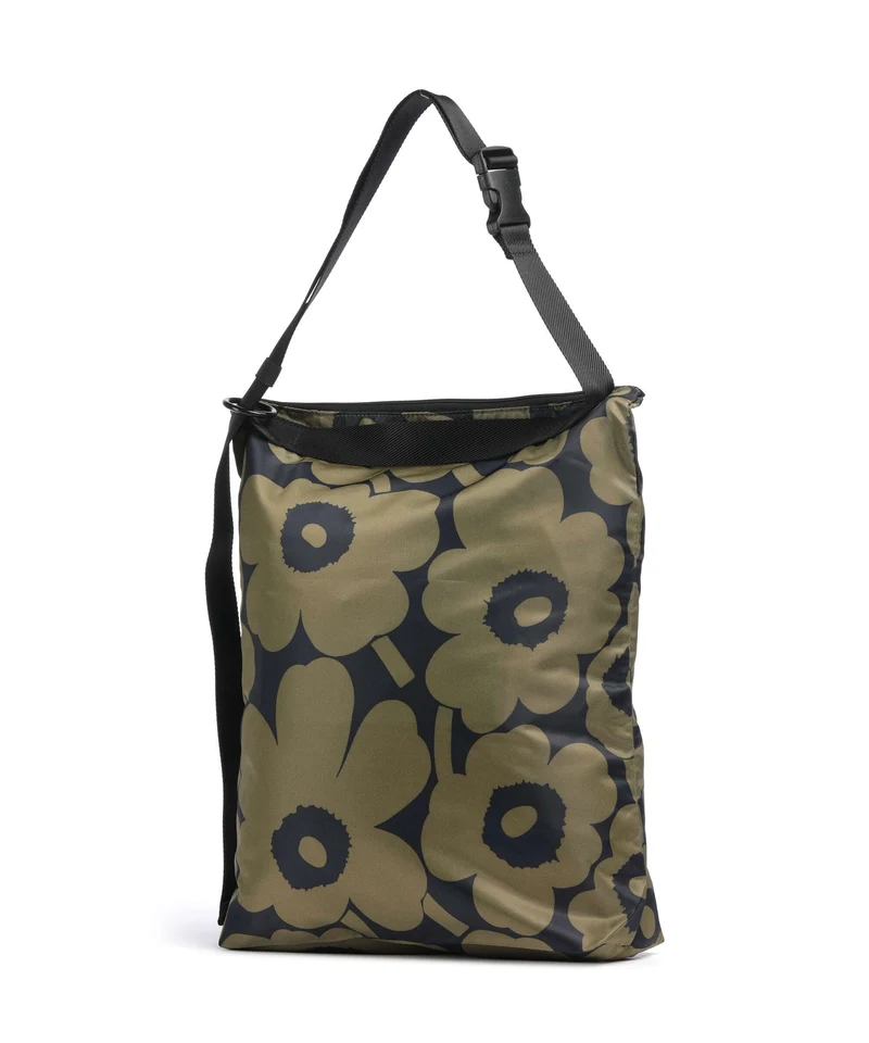 Marimekko Neat M Unikko Bolso de hobo olive green/dark blue