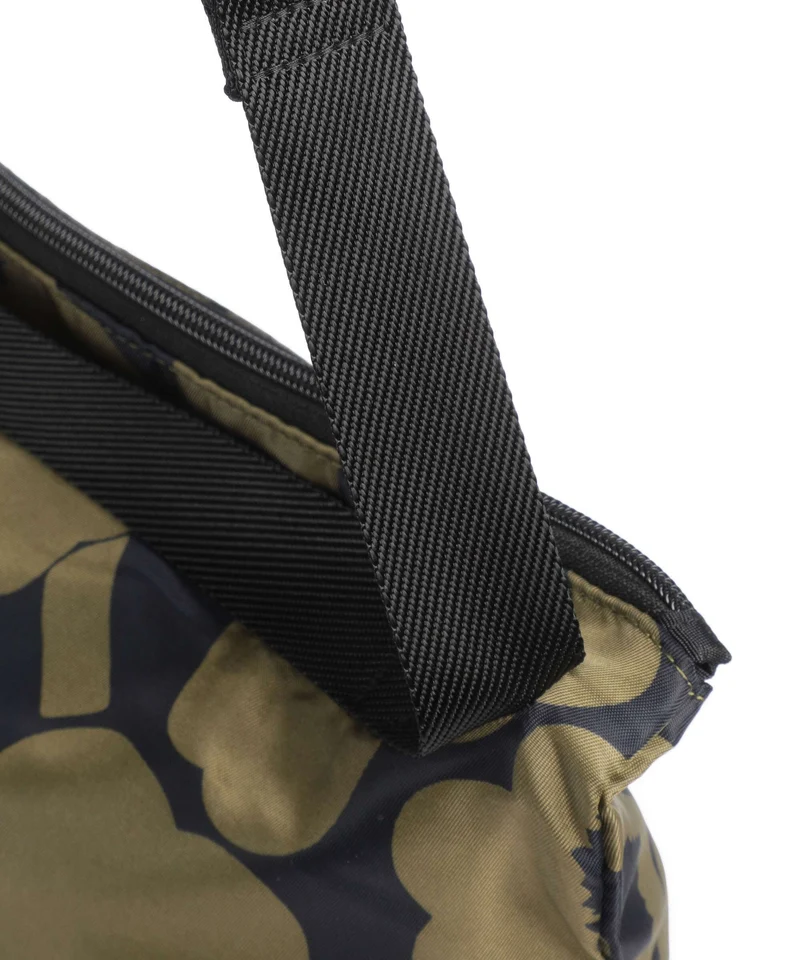 Marimekko Neat M Unikko Bolso de hobo olive green/dark blue