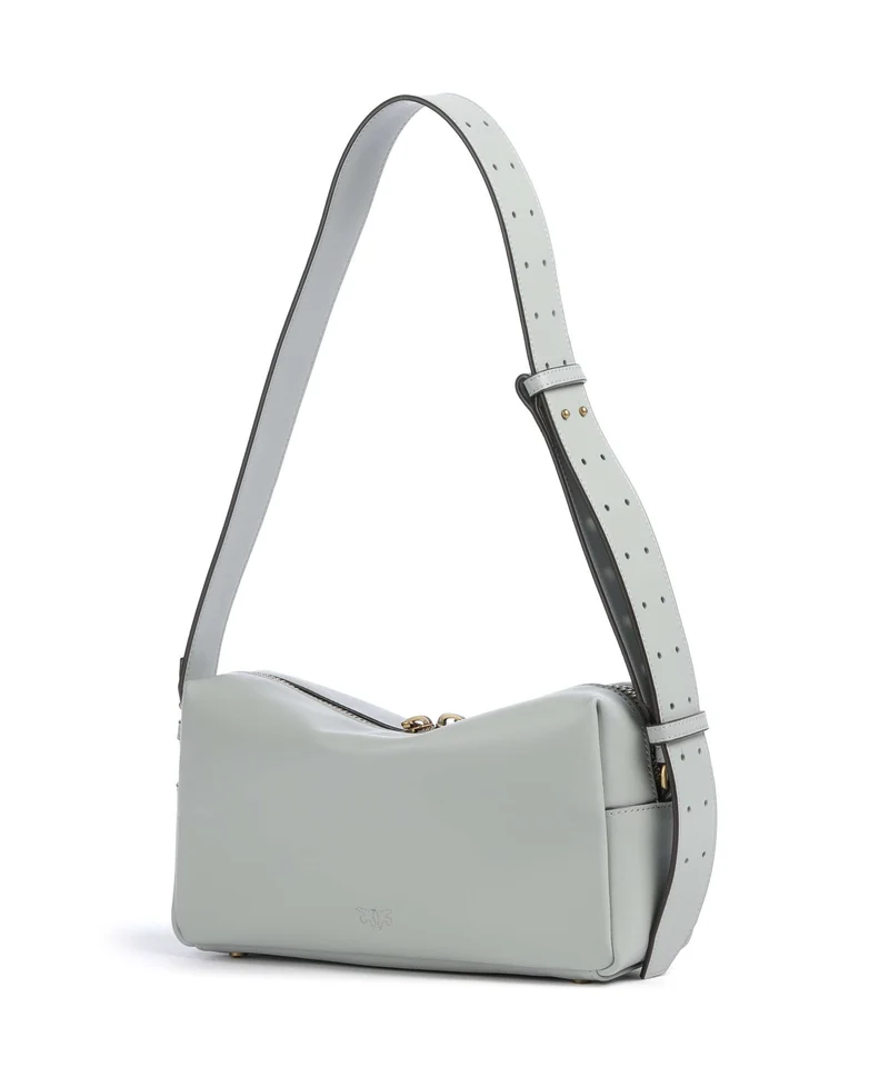 Pinko Bolso de hombro grigio perla/antique gold