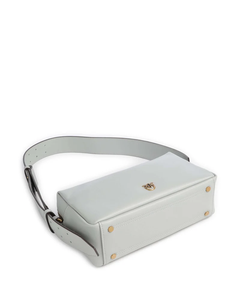 Pinko Bolso de hombro grigio perla/antique gold