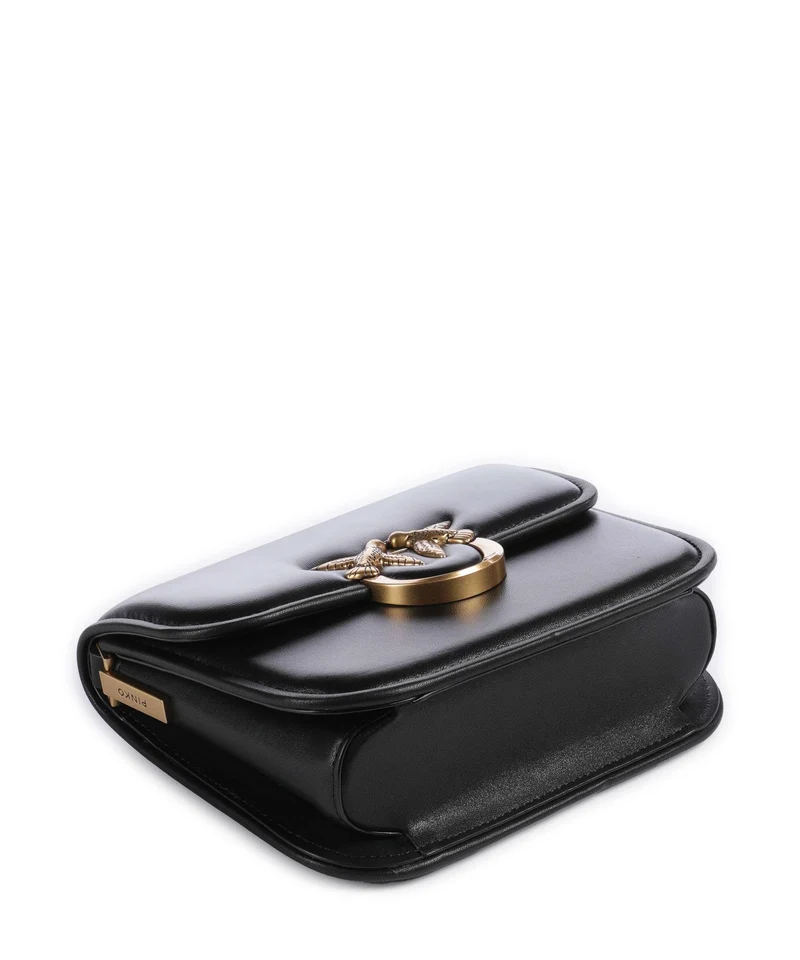 Pinko Love One Mini Bandolera nero/antique gold