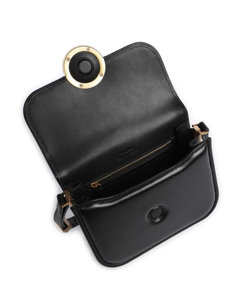 Pinko Love One Mini Bandolera nero/antique gold