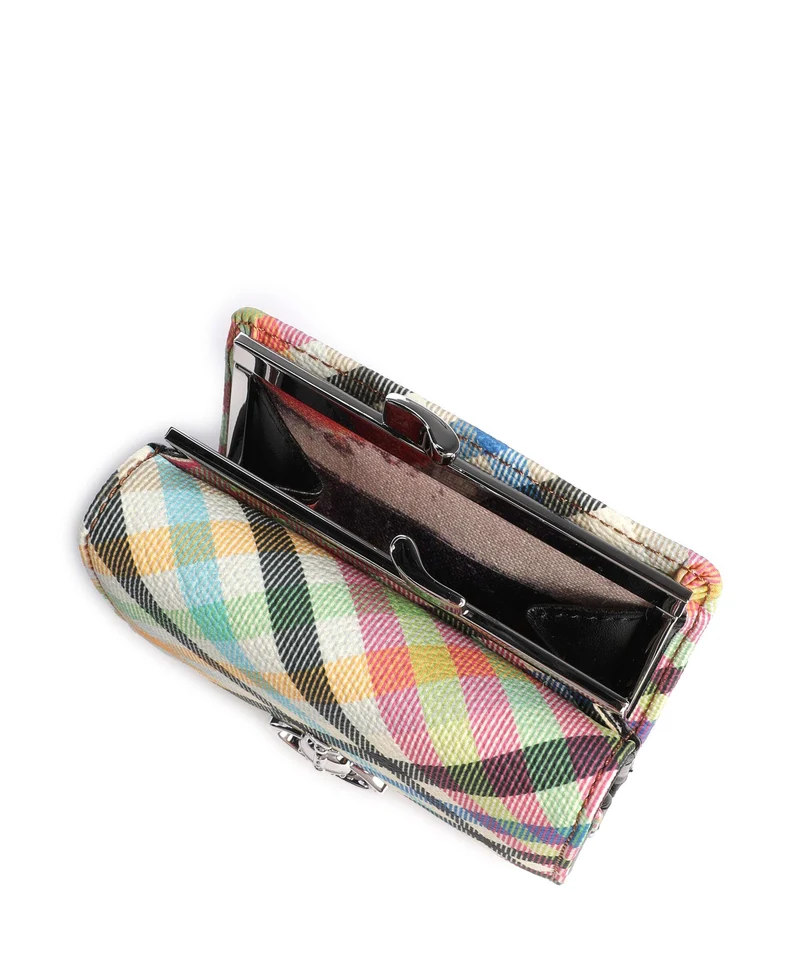 Vivienne Westwood Frame Buccia D'Arancia Small Monedero heather plaid