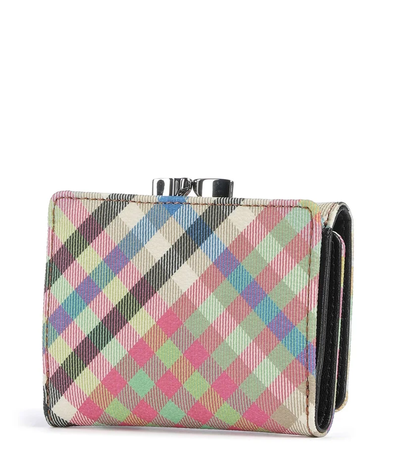 Vivienne Westwood Frame Buccia D'Arancia Small Monedero heather plaid