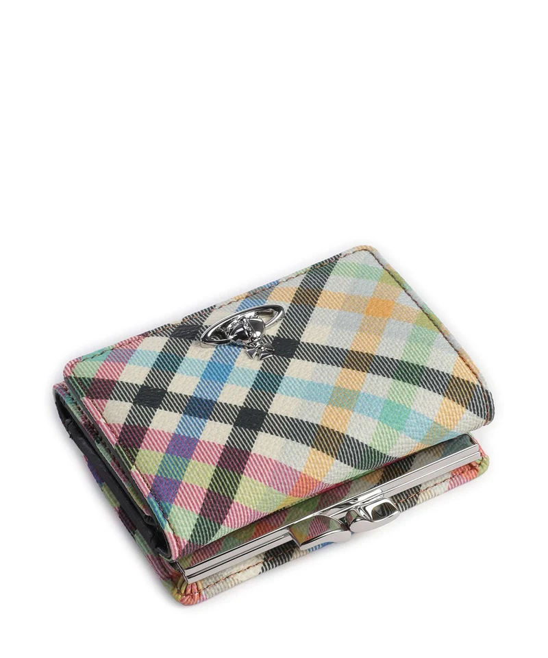 Vivienne Westwood Frame Buccia D'Arancia Small Monedero heather plaid