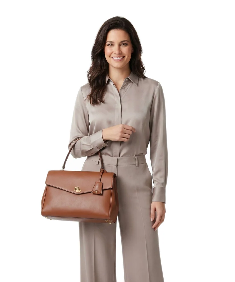 Lauren Ralph Lauren Farrah Medium Bolso de mano lauren tan