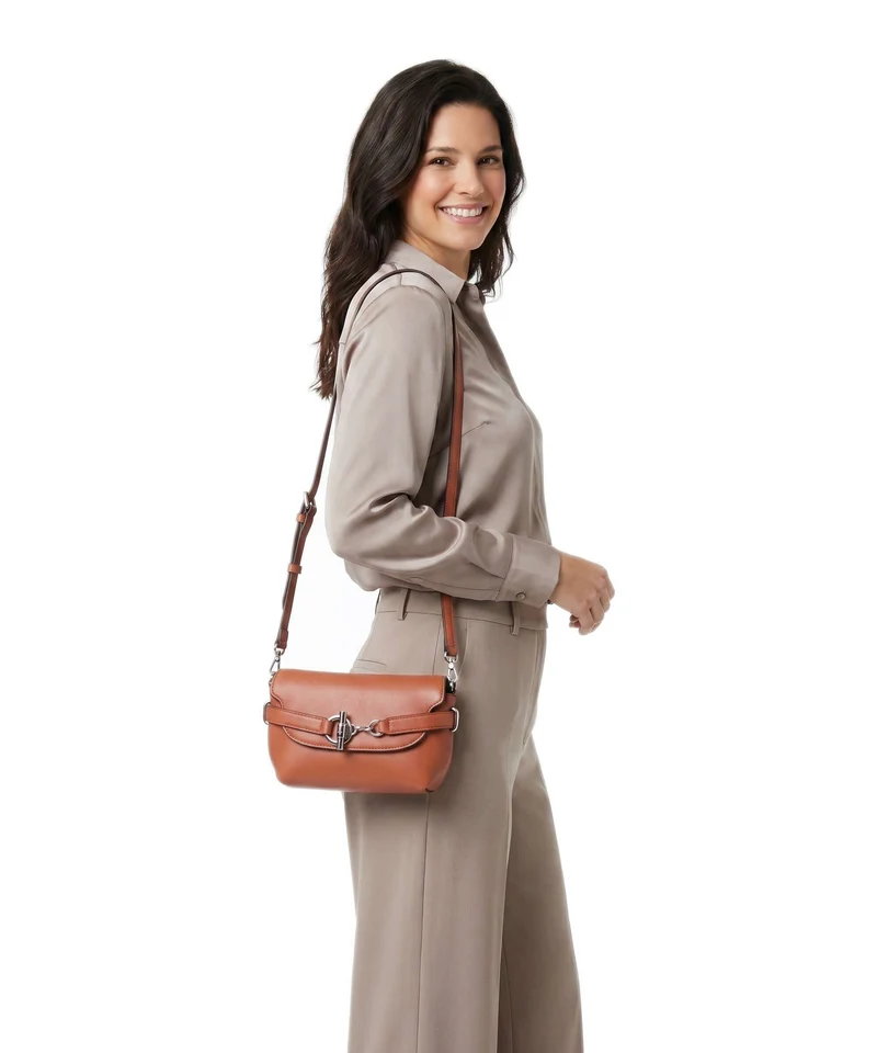Lauren Ralph Lauren Blaike Small Bandolera red terracotta