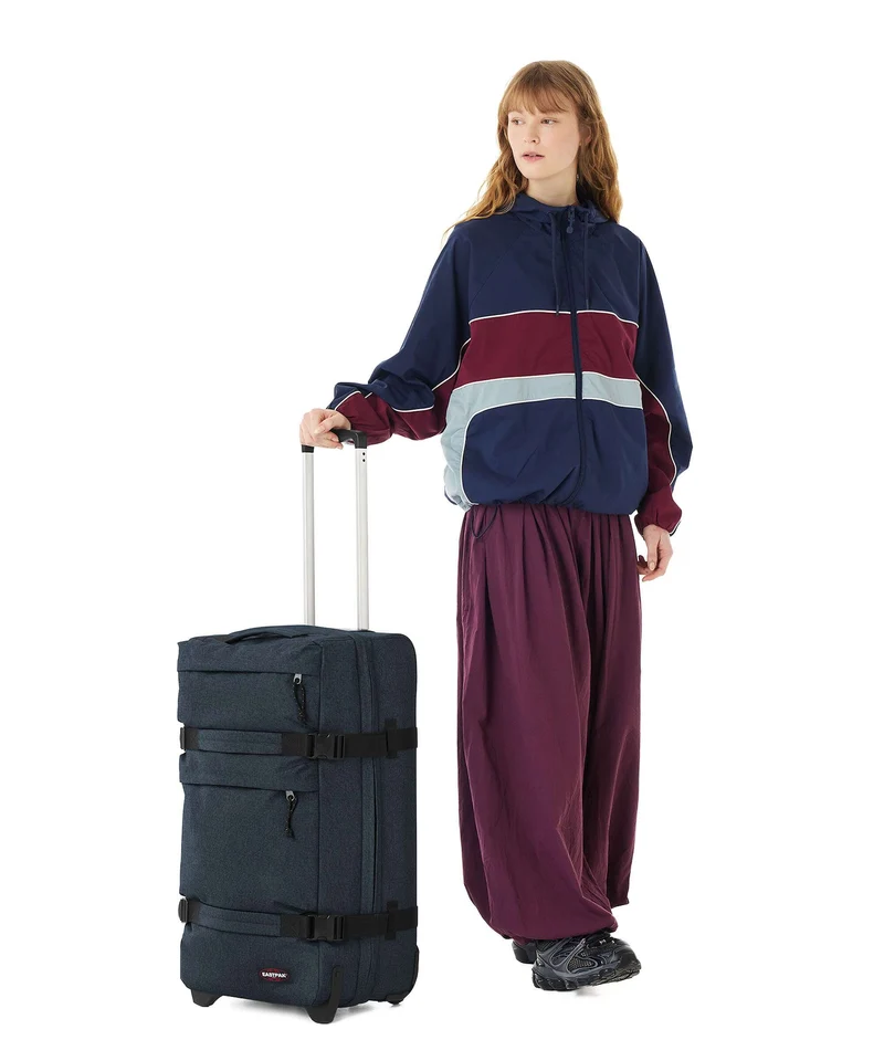 Eastpak Transit'R Plus Core M Bolso de viaje con ruedas triple denim