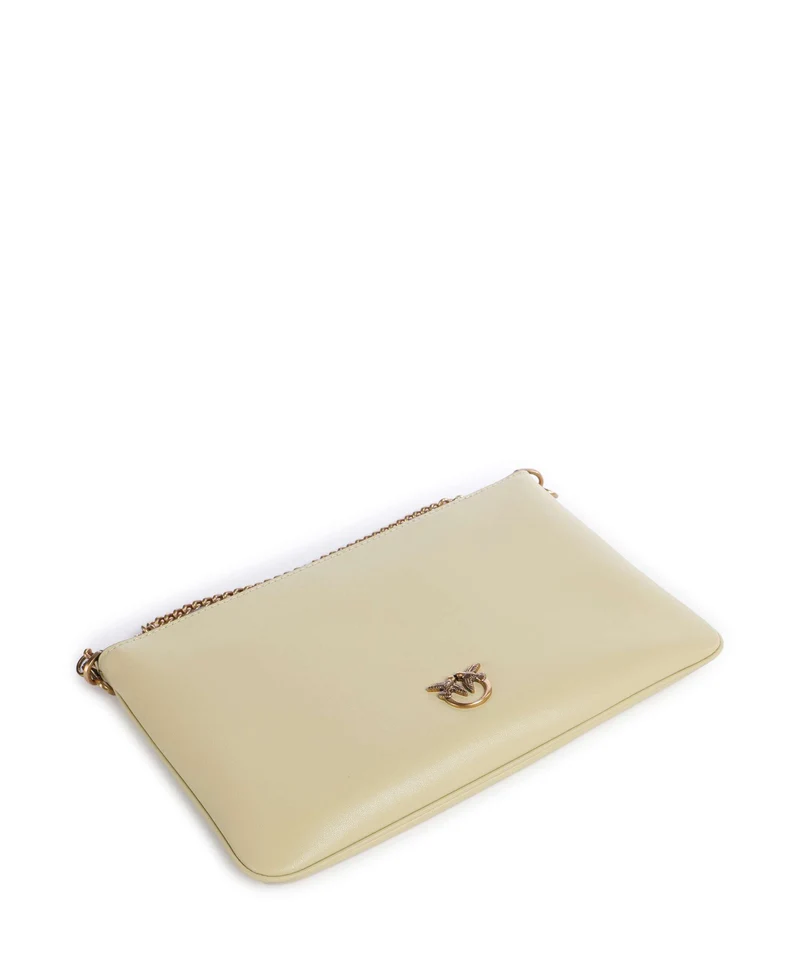 Pinko Flat Classic Bandolera giallo vaniglia/antique gold