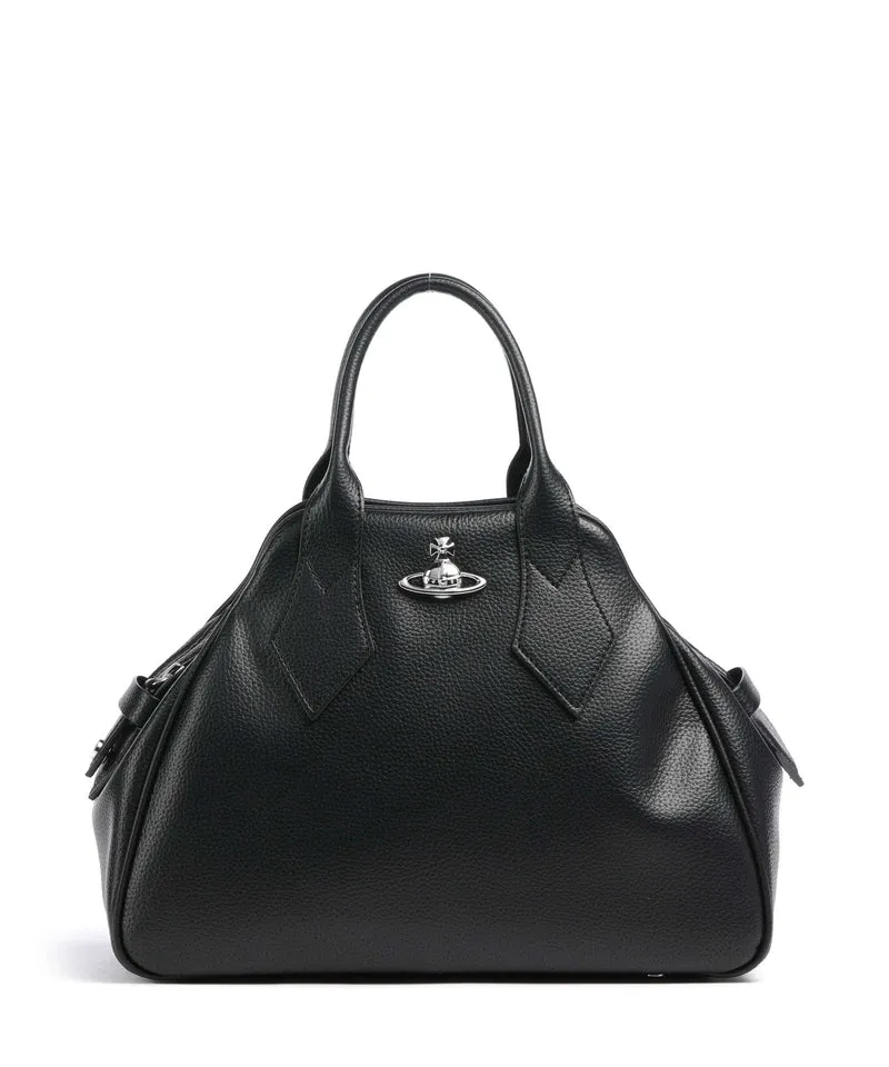 Vivienne Westwood Yasmine Grain Medium Bolso de mano black
