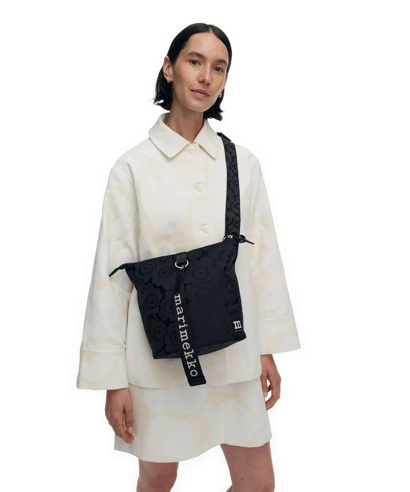 Marimekko Carry All Unikko Bandolera blue/dark blue