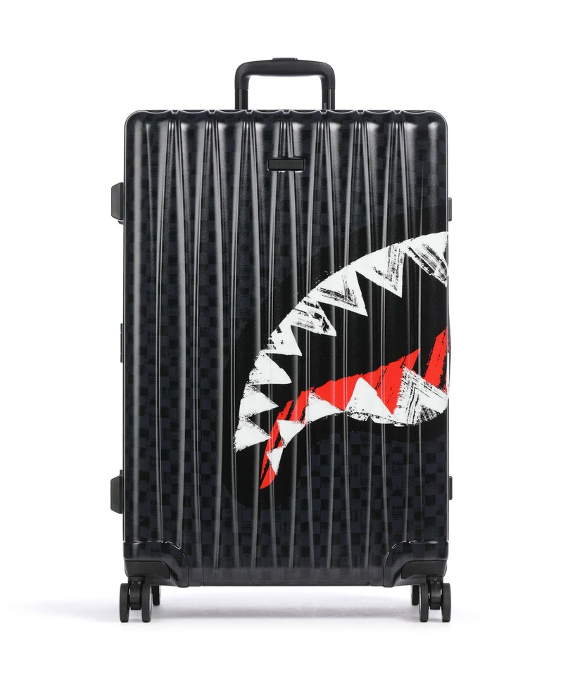 Sprayground Scribble Shark Maleta con 4 ruedas multicolour