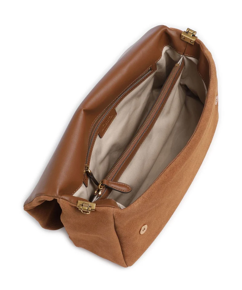 Pinko Click Soft Horizontal Bolso de hombro marrone/leone/antique gold