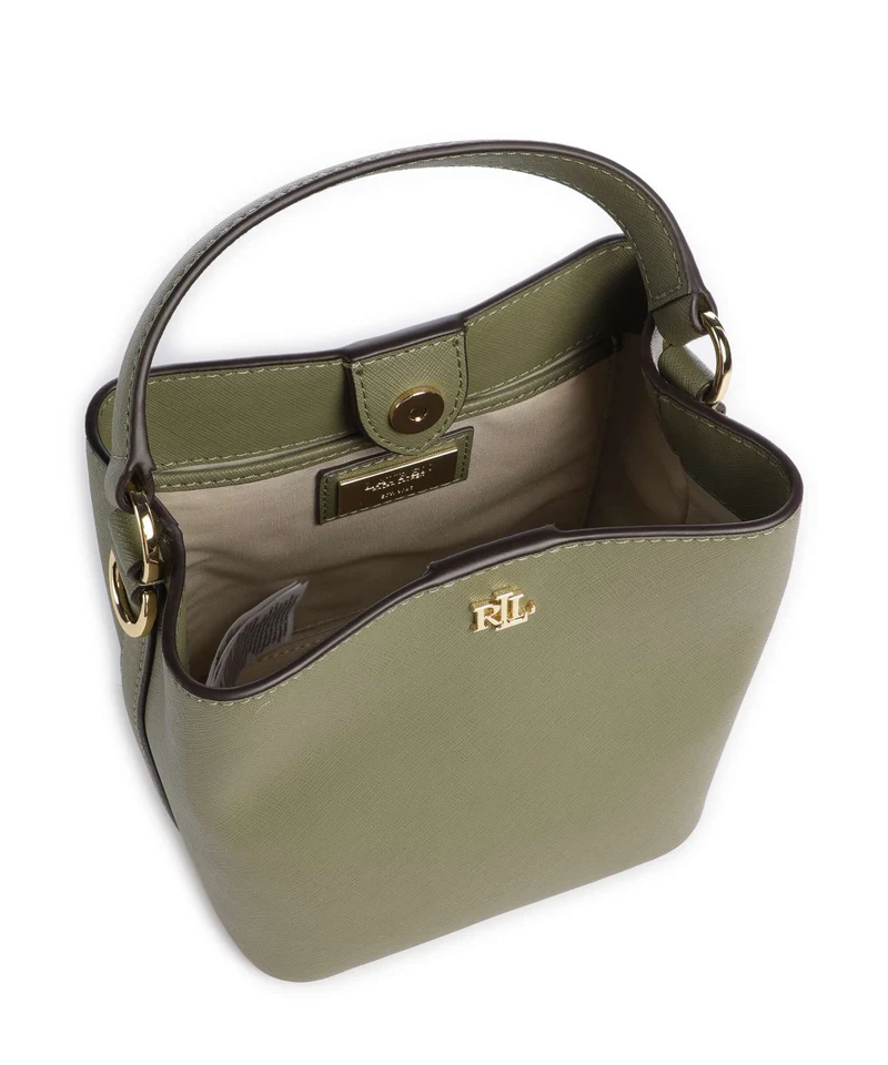 Lauren Ralph Lauren Reese Small Bucket bolso de mano sage green