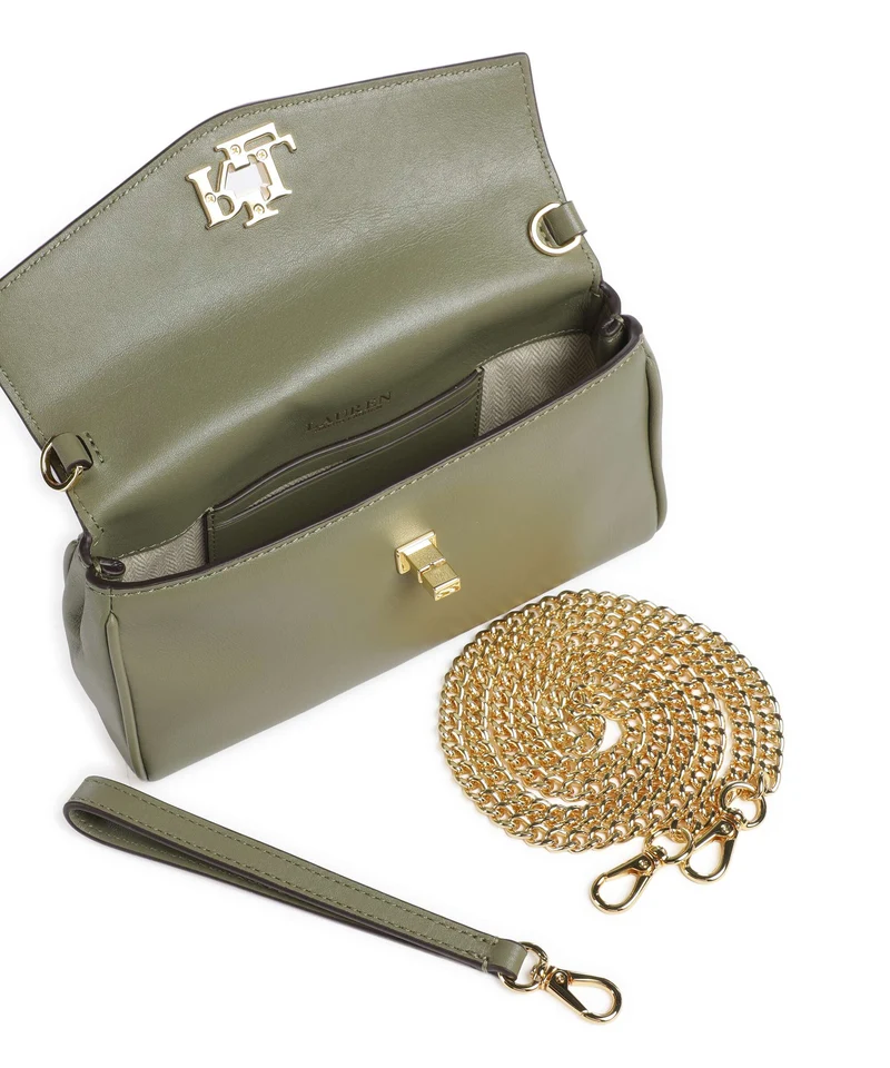 Lauren Ralph Lauren Tanner Large Bandolera sage green