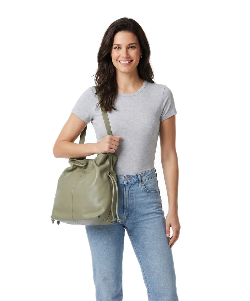 Marc O'Polo Sienna Bucket bolso de mano pure sage