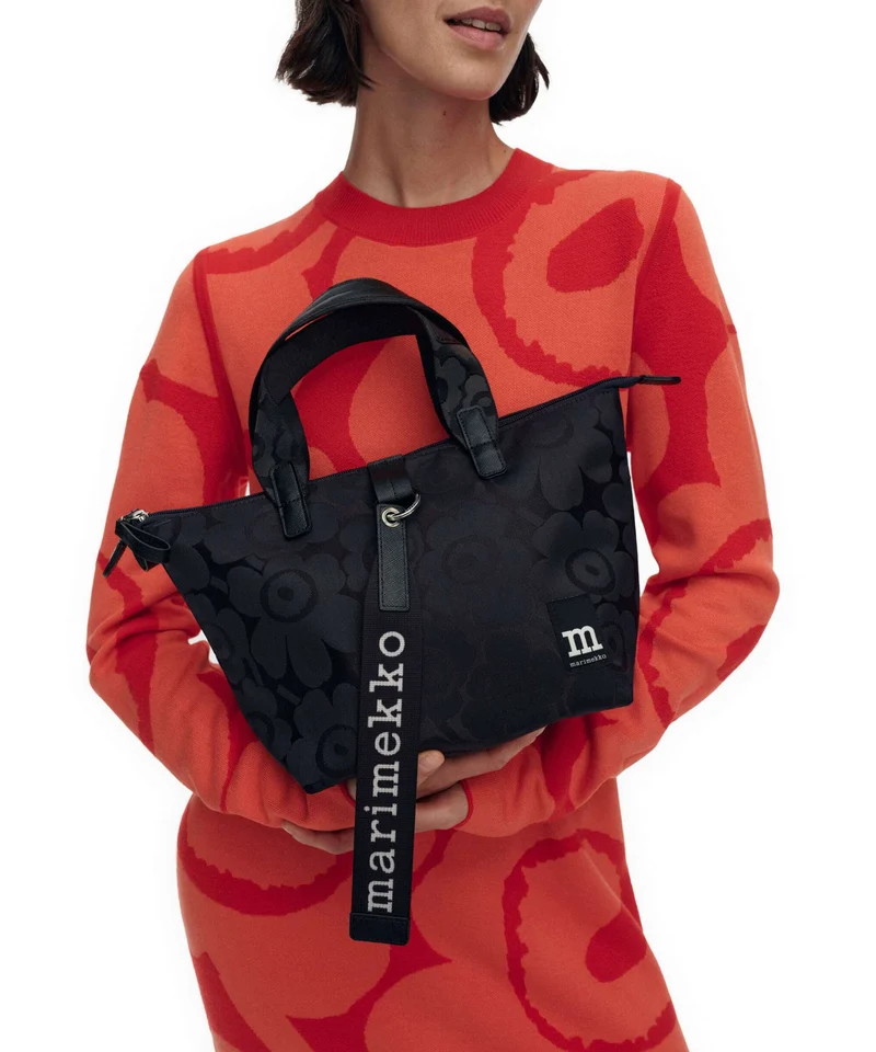 Marimekko All Day Unikko Bolso de mano blue/dark blue