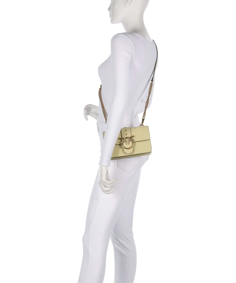 Pinko Love One Mini Bandolera giallo vaniglia/antique gold