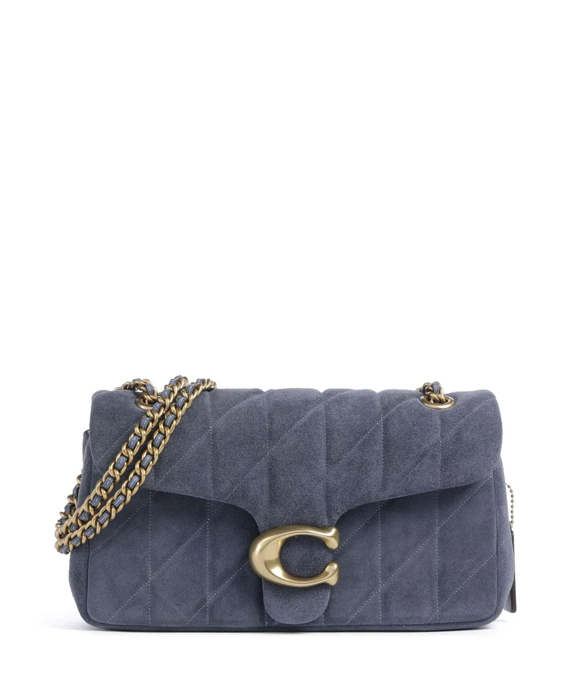 Coach Tabby Quilted 26 Bolso de hombro light denim