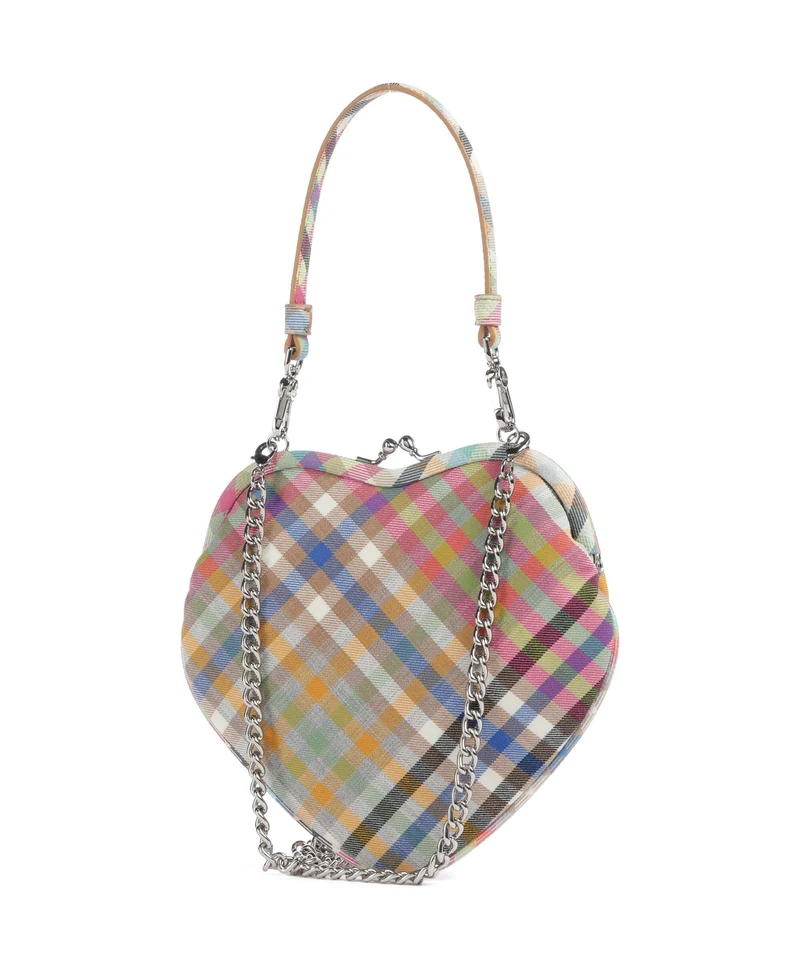 Vivienne Westwood Belle Heart Frame Heather Check Bandolera multicolour