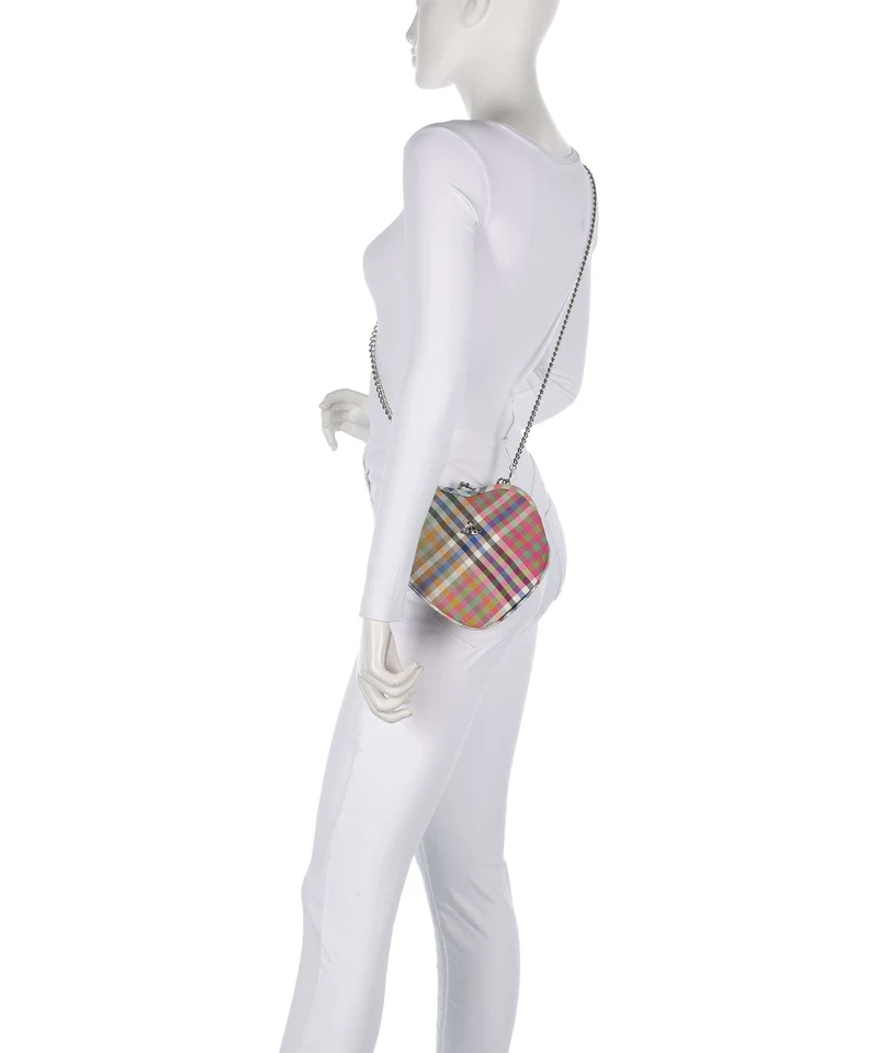 Vivienne Westwood Belle Heart Frame Heather Check Bandolera multicolour