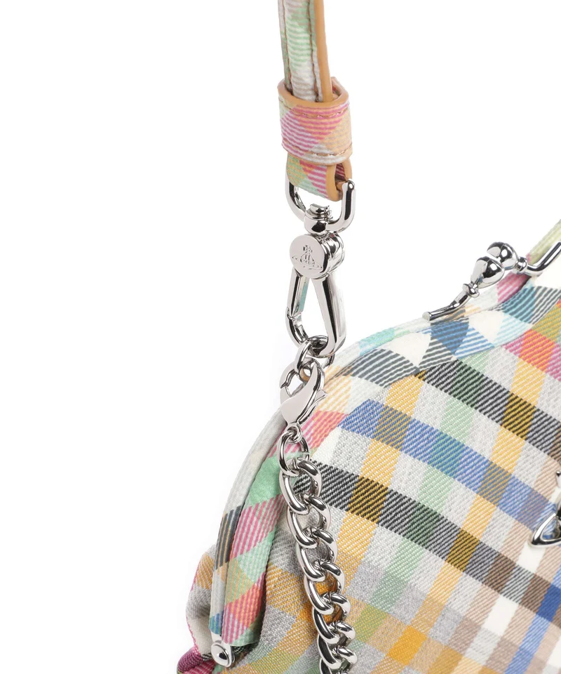 Vivienne Westwood Belle Heart Frame Heather Check Bandolera multicolour
