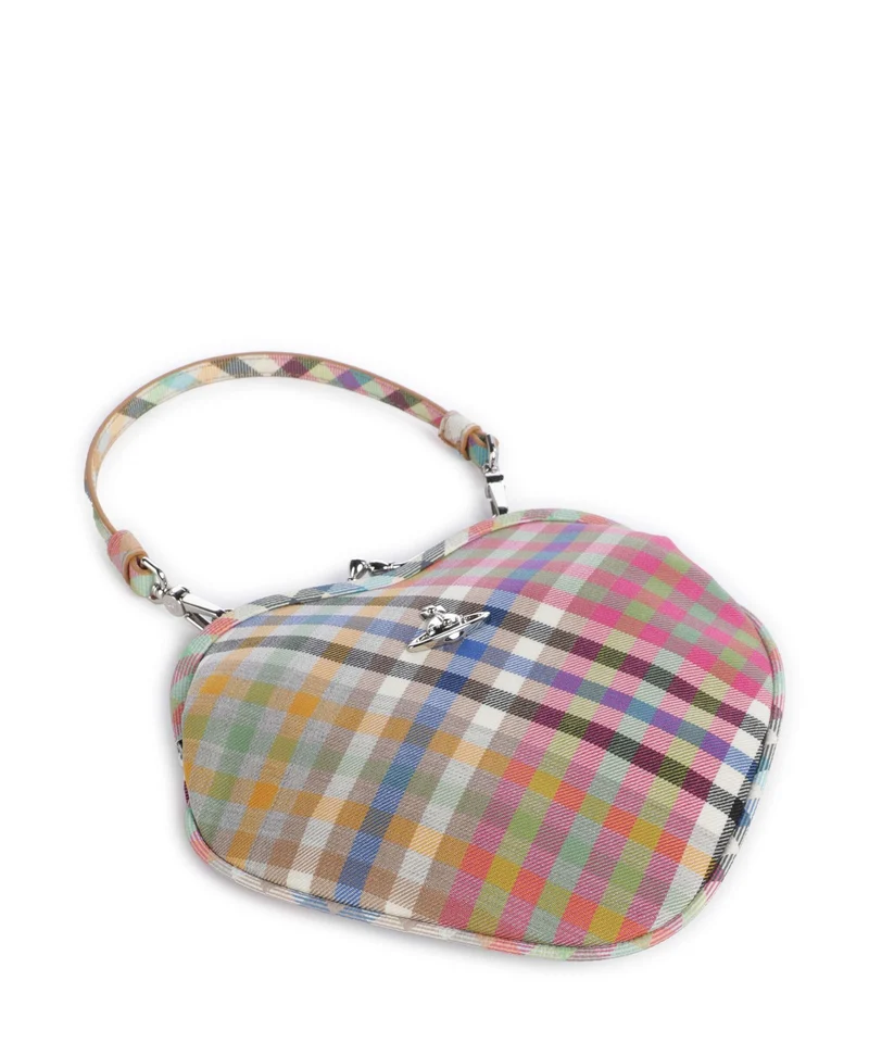 Vivienne Westwood Belle Heart Frame Heather Check Bandolera multicolour