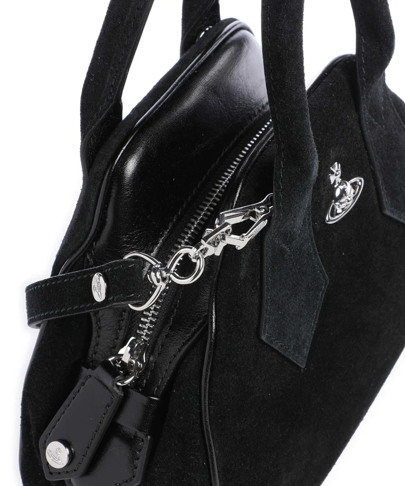 Vivienne Westwood Yasmine Suede Small Bolso de mano black