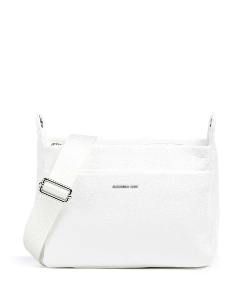 Mandarina Duck Mellow Leather Bolso de hombro blanc
