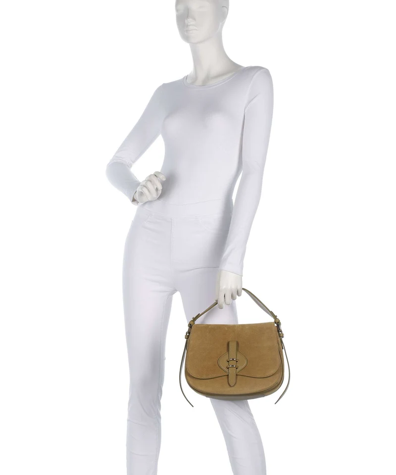 Coccinelle Mavery Suede Bolso de mano seagrass