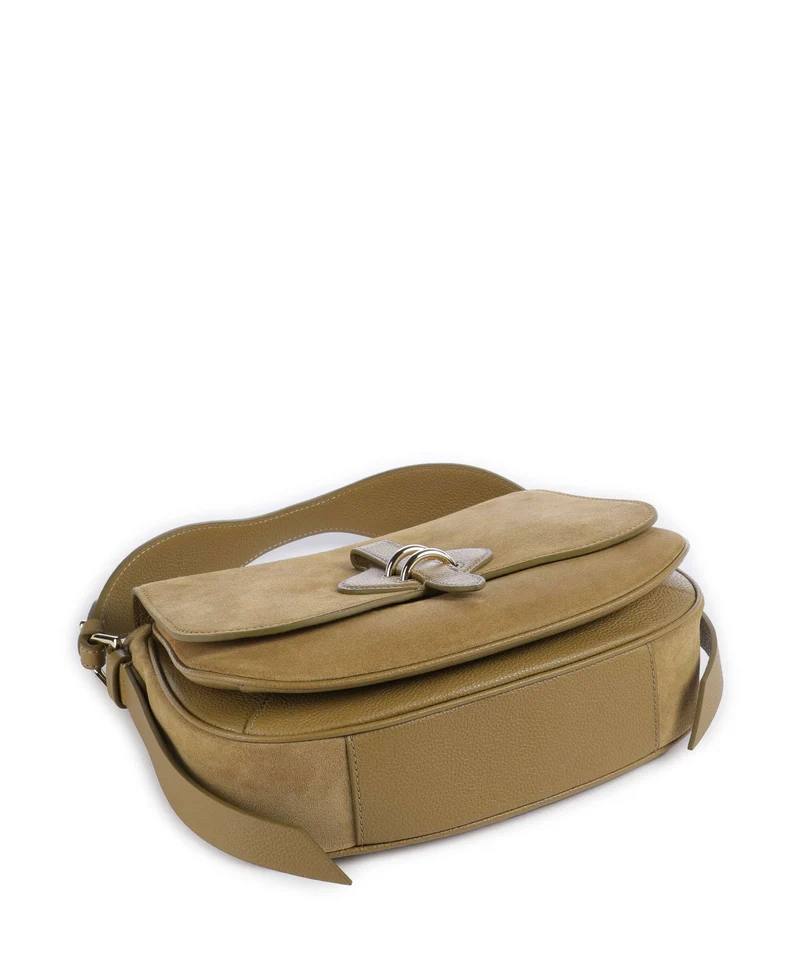 Coccinelle Mavery Suede Bolso de mano seagrass
