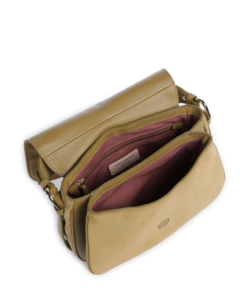 Coccinelle Mavery Suede Bolso de mano seagrass