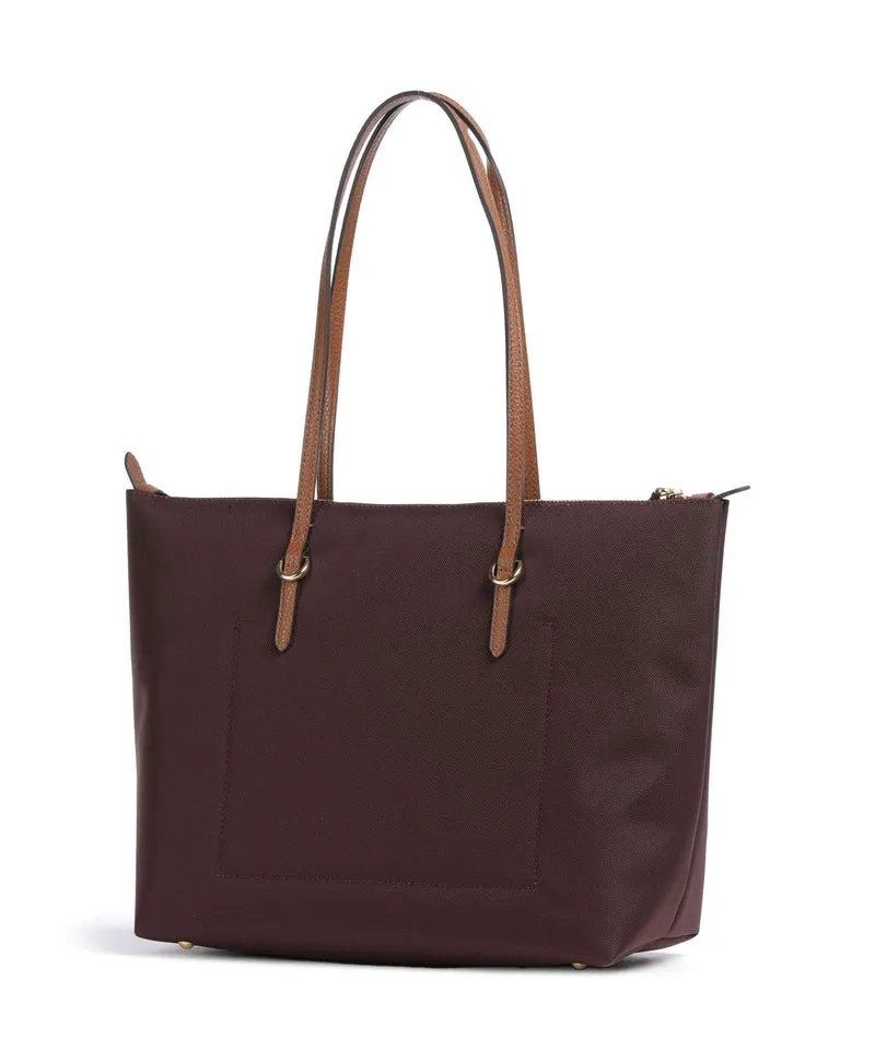 Lauren Ralph Lauren Keaton 26 Bolsa shopping dark garnet/lauren tan
