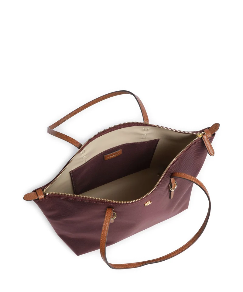 Lauren Ralph Lauren Keaton 26 Bolsa shopping dark garnet/lauren tan