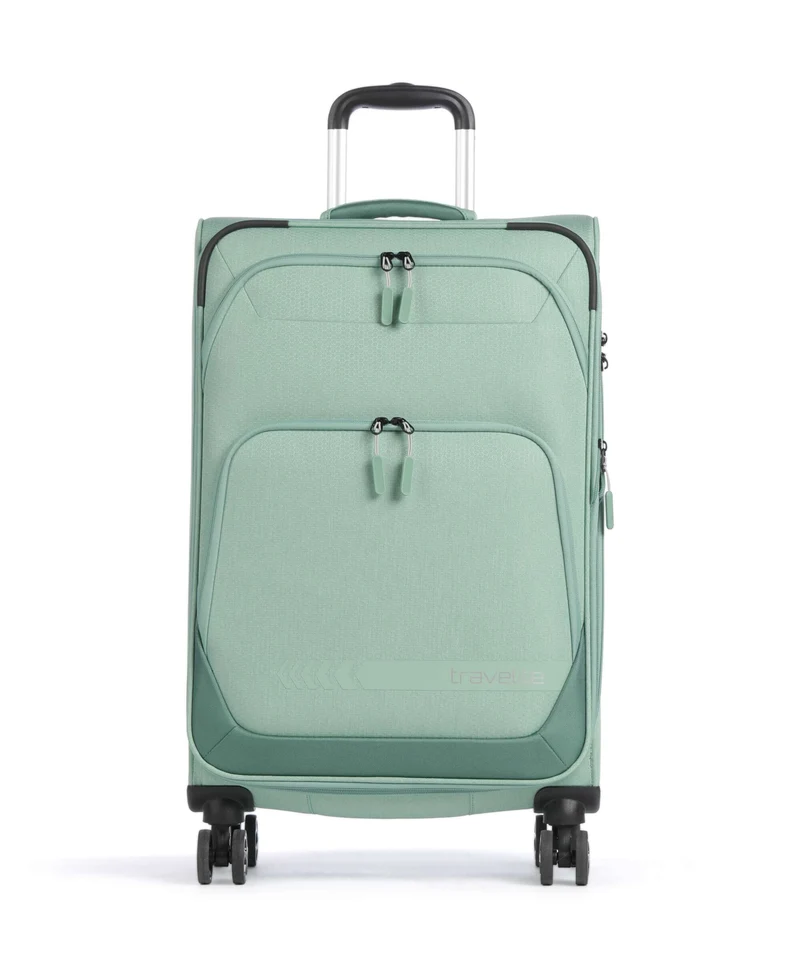 Travelite Kick Off Maleta con 4 ruedas sage green