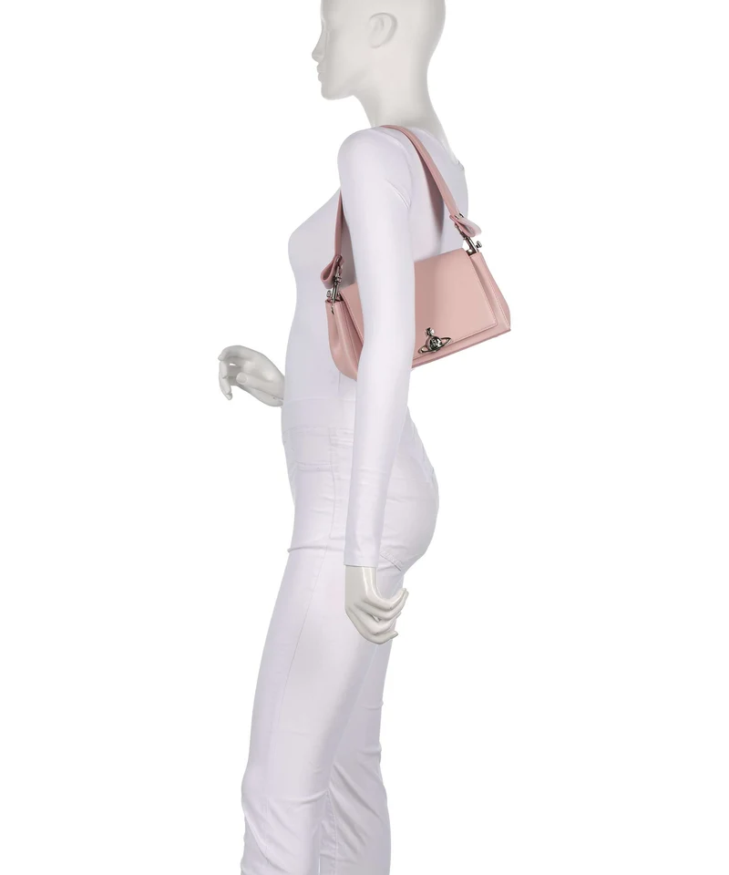 Vivienne Westwood Hazel Smooth Medium Bolso de hombro pastel pink