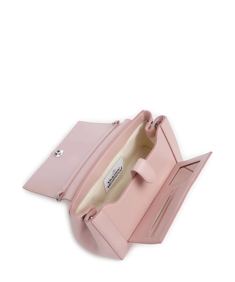 Vivienne Westwood Hazel Smooth Medium Bolso de hombro pastel pink